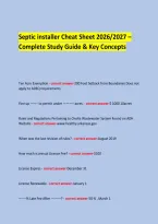  &NewLine;Septic installer Cheat Sheet 2026&sol;2027 &ndash; Complete Study Guide & Key Concepts &NewLine; &NewLine; &NewLine;