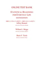 TEST BANK Statistical Reasoning for Everyday Life 6th Edition &mdash; Statistics Study Guide & Practice Questions