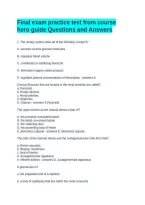 Final exam practice test from course hero guide Questions and Answers