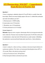 ATI Pharmacology 2026-2027 &ndash; Comprehensive Exam Review & Practice Test