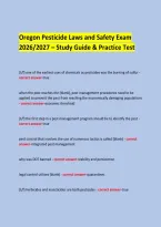  &NewLine;Oregon Pesticide Laws and Safety Exam &NewLine;2026&sol;2027 &ndash; Study Guide & Practice Test &NewLine; &NewLine;