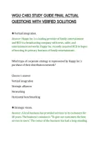 Wgu C483 Study Guide Final Actual&NewLine;Questions With Verified Solutions