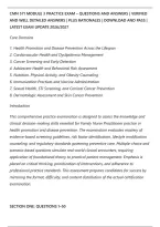 Cmn 571 Module 3 Practice Exam &ndash; Questions And Answers &vert; Verified&NewLine;And Well Detailed Answers &vert; Plus Rationales &vert; Download And Pass &vert;&NewLine;Latest Exam Update 2026&sol;2027