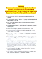 WGU C808  &NewLine;Comprehensive Resource To Help You Ace Exams &NewLine;Includes Frequently Tested Questions With &NewLine;ELABORATED 100&percnt; Correct COMPLETE SOLUTIONS &NewLine;Guaranteed Pass First Attempt&excl;&excl; Current Update&excl;&excl; 