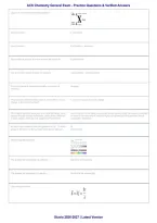 ACS General Chemistry Exam 2026&ndash;2027 &vert; Practice Questions&comma; Verified Answers & Complete Chemistry Review &vert; Grade A&plus;