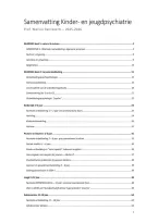 Samenvatting Kinder- en jeugdpsychiatrie &vert; KU Leuven &vert; 2025&sol;2026