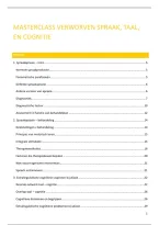 Masterclass Neurologische Taal&comma; Spraak&comma; Cognitie en Slikken