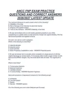 Ancc Fnp Exam Practice&NewLine;Questions And Correct Answers&NewLine;2026&sol;2027 Latest Update