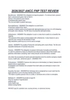 2026&sol;2027 Ancc Fnp Test Review