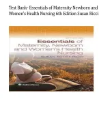 Test Bank for Essentials of Maternity&comma; Newborn&comma; and Women&rsquo;s Health Nursing&comma; 6th Edition by Susan Scott Ricci &vert; Questions and Answers &vert; Chapters 1&ndash;51