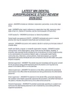 Latest Mn Dental&NewLine;Jurisprudence Study Review&NewLine;2026&sol;2027