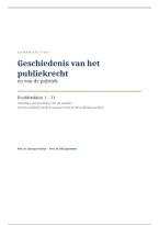Uitgebreide samenvatting Geschiedenis van het publiekrecht en de politiek &vert; UGent &vert; 2025&sol;26