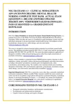 Nsg 526 Exams 1-3 &ndash; Clinical Modalities In &NewLine;Advanced Psychiatric-Mental Health &NewLine;Nursing Complete Test Bank  Actual Exam &NewLine;&lbrack;Question 1- 200&rsqb; And Answers Updated &NewLine;2026&sol;2027&vert; 100&percnt; Verified&vert;Detailed Rationales &NewLine;Pass Guaranteed A&plus; Graded &vert;Instant &NewLine;Downloa