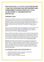 Nsg 526 Exams 1-3 Actual Exam &lbrack;Question &NewLine;1- 200&rsqb; And Answers Updated 2026&sol;2027&vert; 100&percnt; &NewLine;Verified&vert;Detailed Rationales &ndash;Pass &NewLine;Guaranteed A&plus; Graded &vert;Instant &NewLine;Download 