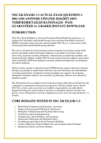 Nsg 526 Exams 1-3 Actual Exam &lbrack;Question 1- &NewLine;200&rsqb; And Answers Updated 2026&sol;2027&vert; 100&percnt; &NewLine;Verified&vert;Detailed Rationales &ndash;Pass &NewLine;Guaranteed A&plus; Graded &vert;Instant Download 