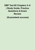 EBP Test &num;2 Chapters 5&ndash;8 &vert; Study Guide&comma; Practice Questions & Exam Review&NewLine;&NewLine;