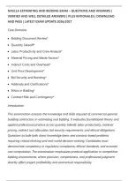 Nascla Estimating And Bidding Exam &ndash; Questions And Answers &vert;&NewLine;Verified And Well Detailed Answers &vert; Plus Rationales &vert; Download&NewLine;And Pass &vert; Latest Exam Update 2026&sol;2027