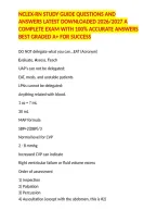 Nclex-Rn Study Guide Questions And Answers Latest Downloaded 2026&sol;2027 A Complete Exam With 100&percnt; Accurate Answers Best Graded A&plus; For Success