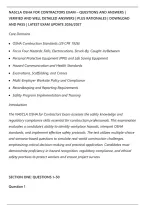 Nascla Osha For Contractors Exam &ndash; Questions And Answers &vert;&NewLine;Verified And Well Detailed Answers &vert; Plus Rationales &vert; Download&NewLine;And Pass &vert; Latest Exam Update 2026&sol;2027