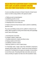 Nclex Practice Questions Exam 1 Questions With 100&percnt; Accurate Answers Updated 2026&sol;2027 Best Exam Rated A&plus; For Success
