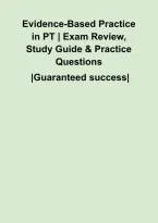 Evidence-Based Practice in PT &vert; Exam Review&comma; Study Guide & Practice Questions&NewLine;&NewLine;