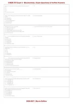 CHEM 210 Biochemistry Exam 5 &vert; Practice Questions&comma; Verified Answers & Complete Exam Review &vert; Updated 2026&ndash;2027 &vert; Grade A&plus;