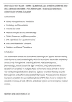West Coast Emt Block 1 Exam &ndash; Questions And Answers &vert; Verified And&NewLine;Well Detailed Answers &vert; Plus Rationales &vert; Download And Pass &vert;&NewLine;Latest Exam Update 2026&sol;2027