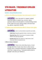 Test &lpar;elaborations&rpar; English literature and composition 