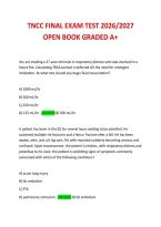 Tncc Final Exam Test 2026&sol;2027 Open Book Graded A&plus;