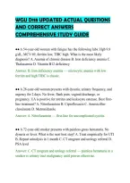 Wgu D118 Updated Actual Questions&NewLine;And Correct Answers&NewLine;Comprehensive Study Guide