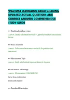 Wgu D184 Standards Based Grading&NewLine;Updated Actual Questions And&NewLine;Correct Answers Comprehensive&NewLine;Study Guide
