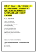 Bio 201 Exam 2 &ndash; A&P I &lpar;2026&rpar;&colon; 250&plus;&NewLine;Original Exam-Style Practice&NewLine;Questions With Detailed&NewLine;Rationales And Correct&NewLine;Answers