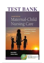 Maternal-child-nursing-care-2nd-edition-ward-hisley-test-bank-complete-guid - Study guides&comma; Class notes & Summaries