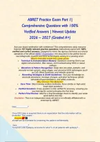 ABRET Practice Exam Part 1&vert; Comprehensive Questions with 100&percnt; Verified Answers &vert; Newest Update 2026 &ndash; 2027 &lpar;Graded A&plus;&rpar;&NewLine;