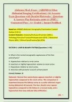 Abdomen Mock Exam &vert; &lpar;ARDMS & Other &NewLine;Abdominal Imaging Certifications&rpar; 150 Accurate &NewLine;Exam Questions with Detailed Rationales &vert; Questions &NewLine;& Answers Plus Rationales 2026&sol;27 &lpar;PDF&rpar; &vert; &NewLine;Guaranteed Pass &vert; A&plus; Graded &vert; Instant FeedBack