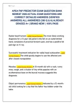 APEA Advanced Practice FNP Predictive Test Bank 2026&colon; Actual Questions & Detailed Clinical Solutions