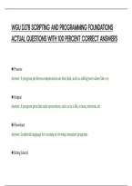 Wgu D278 Scripting And Programming Foundations&NewLine;Actual Questions With 100 Percent Correct Answers