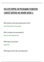 Wgu D278 Scripting And Programming Foundations&NewLine;Complete Questions And Answers Graded A&plus;&NewLine;