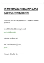 Wgu D278 Scripting And Programming Foundations&NewLine;Final Review Questions And Solutions&NewLine;