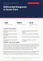 NR 569 Differential Diagnosis in Acute Care Final Exam 2026&sol;2027 &ndash; Questions and Answers &vert; 100&percnt; Verified &vert; Complete Verified Answers &ndash; Pass Guaranteed &ndash; A&plus; Graded