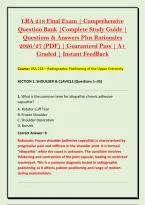 LRA 218 Final Exam &vert; Comprehensive &NewLine;Question Bank &vert;Complete Study Guide &vert; &NewLine;Questions & Answers Plus Rationales &NewLine;2026&sol;27 &lpar;PDF&rpar; &vert; Guaranteed Pass &vert; A&plus; &NewLine;Graded &vert; Instant FeedBack