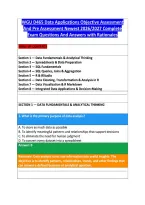 WGU EXAMS BUNDLE QUESTIONS AND ANSWERS WITH RATIONALES BEST COMPILATION 