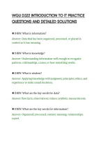 Wgu D322 Introduction To It Practice&NewLine;Questions And Detailed Solutions&NewLine;