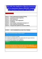 WGU EXAMS BUNDLE QUESTIONS AND ANSWERS WITH RATIONALES BEST BUNDLE GUARANTEED PASS