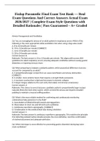 Fisdap Paramedic Final Exam Test Bank &mdash; Real Exam Questions And Correct Answers Actual Exam 2026&sol;2027 &vert; Complete Exam-Style Questions with Detailed Rationales &vert; Pass Guaranteed &ndash; A&plus; Graded
