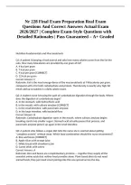 &NewLine;Nr 228 Final Exam Preparation Real Exam Questions And Correct Answers Actual Exam 2026&sol;2027 &vert; Complete Exam-Style Questions with Detailed Rationales &vert; Pass Guaranteed &ndash; A&plus; Graded