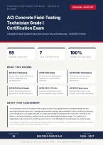  ACI Concrete Field-Testing Technician Grade I Certification Exam 2026&sol;2027 &ndash; Questions and Answers &vert; 100&percnt; Verified &vert; Detailed Rationales &ndash; Pass Guaranteed &ndash; A&plus; Graded 