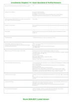 Investments Chapters 1&ndash;4 &vert; Exam Questions&comma; Verified Answers & Complete Investment Study Guide &vert; 2026&ndash;2027 &vert; Grade A&plus;