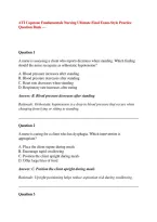 ATI Capstone Fundamentals Nursing Exam 2025&colon; Ultimate 250 Practice Questions & Answers