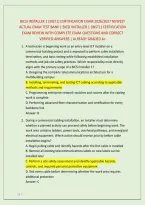 Bicsi Installer 1 &lpar;Inst1&rpar; Certification Exam 2026&sol;2027 Newest &NewLine;Actual Exam Test Bank &vert; Bicsi Installer 1 &lpar;Inst1&rpar; Certification &NewLine;Exam Review With Complete Exam Questions And Correct &NewLine;Verified Answers &vert; Already Graded A&plus;